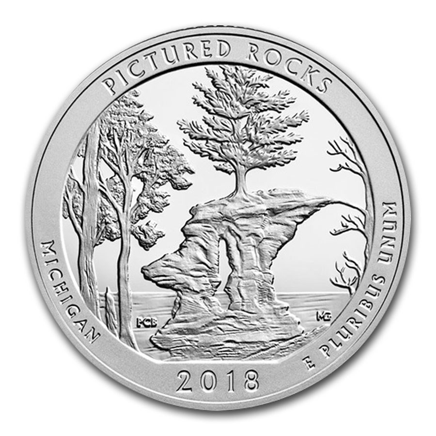 2018-S ATB Quarter Pictured Rocks Lakeshore Proof (Silver)