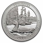 2018-S ATB Quarter Voyageurs National 40-Coin Roll Proof (Silver)