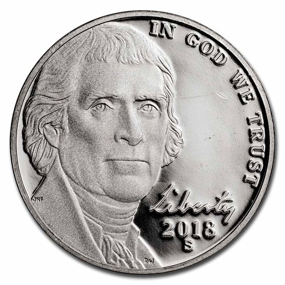 2018-S Jefferson Nickel Proof 2018-S Jefferson Nickel Proof