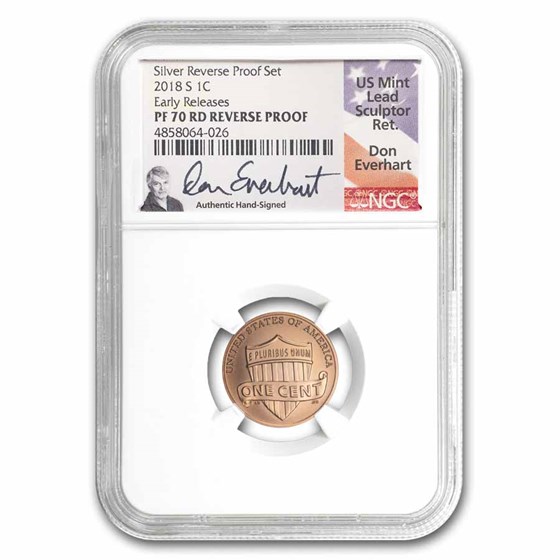 2018-S Lincoln Cent Reverse Proof (RD) PF-70 NGC ER 2018-S Lincoln Cent Reverse Proof (RD) PF-70 NGC ER