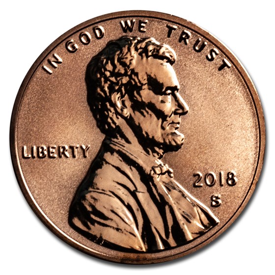 2018-S Lincoln Cent Reverse Proof (Red) 2018-S Lincoln Cent Reverse Proof (Red)