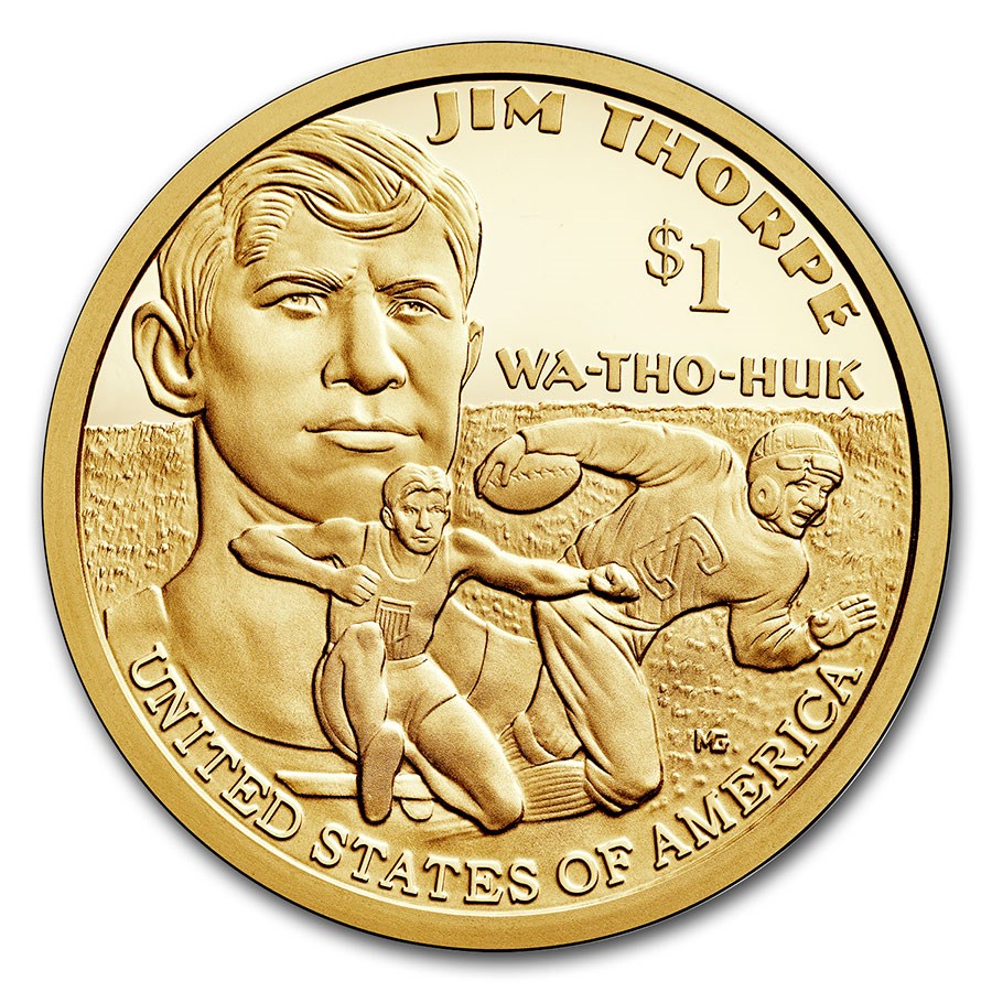 2018-S Native Amer $1 - Jim Thorpe Gem Proof
