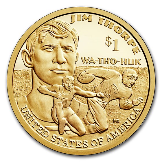 2018-S Native Amer $1 - Jim Thorpe Gem Proof 2018-S Native Amer $1 - Jim Thorpe Gem Proof