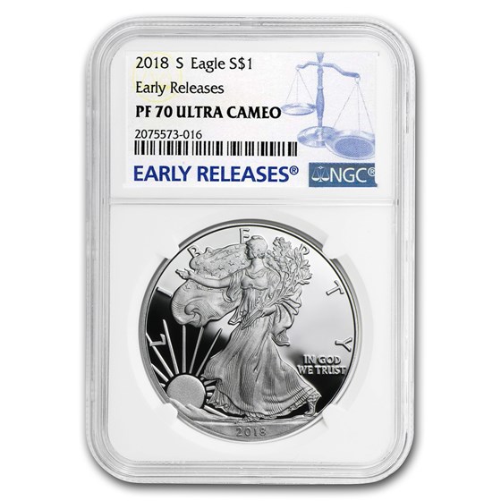 2018-S Proof American Silver Eagle PF-70 NGC (Early Releases)