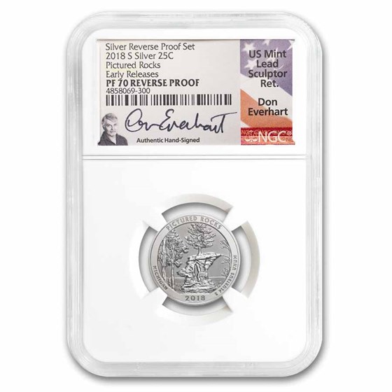 2018-S Silver ATB Quarter Pictured Rocks Reverse Prf PF-70 NGC ER 2018-S Silver ATB Quarter Pictured Rocks Reverse Prf PF-70 NGC ER