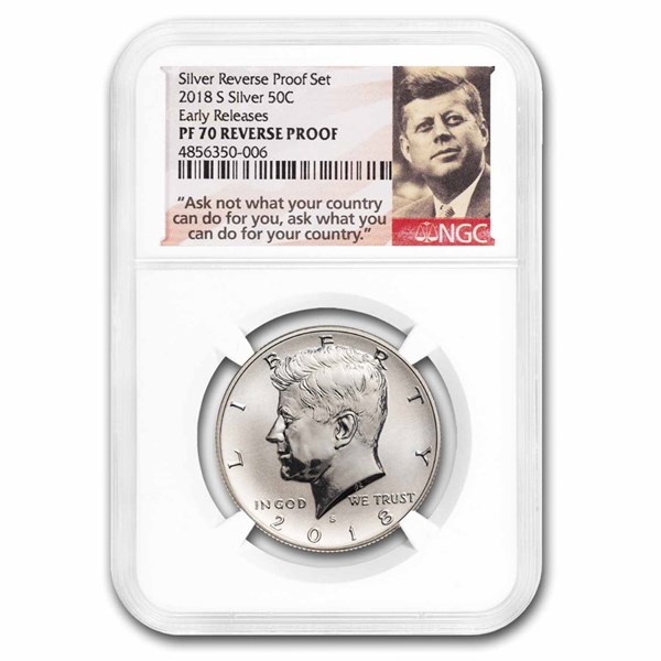 Buy 2018-S Silver Kennedy Half Dollar Rev Proof PF-70 | APMEX