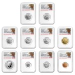 2018-S Silver Reverse Proof Set PF-70 NGC (Early Releases)