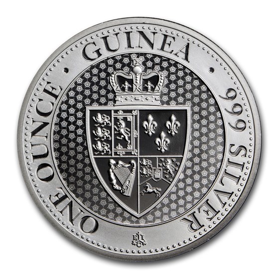 2018 Saint Helena 1 oz Silver £1 Spade Guinea Shield BU 2018 Saint Helena 1 oz Silver £1 Spade Guinea Shield BU