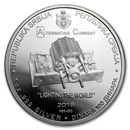 2018 Serbia 1 oz Proof Silver 100 Dinar Nikola Tesla (AC)