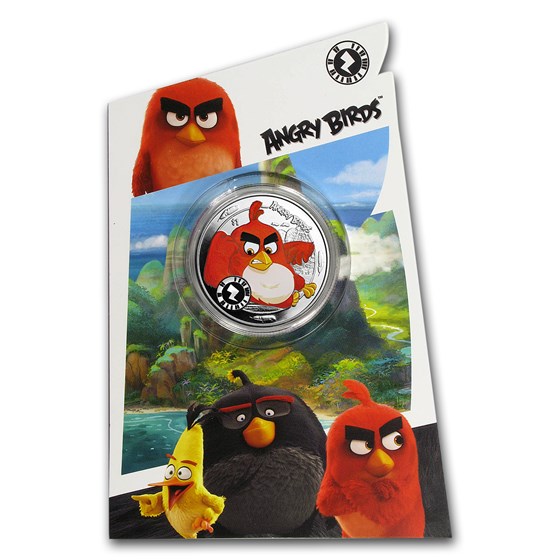 2018 Sierra Leone Cupro-Nickel $1 Angry Birds™ Red 2018 Sierra Leone Cupro-Nickel $1 Angry Birds™ Red