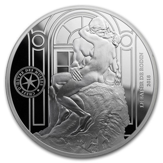 2018 Silver €10 Masterpieces of Museums Proof (Le Baiser) 2018 Silver €10 Masterpieces of Museums Proof (Le Baiser)