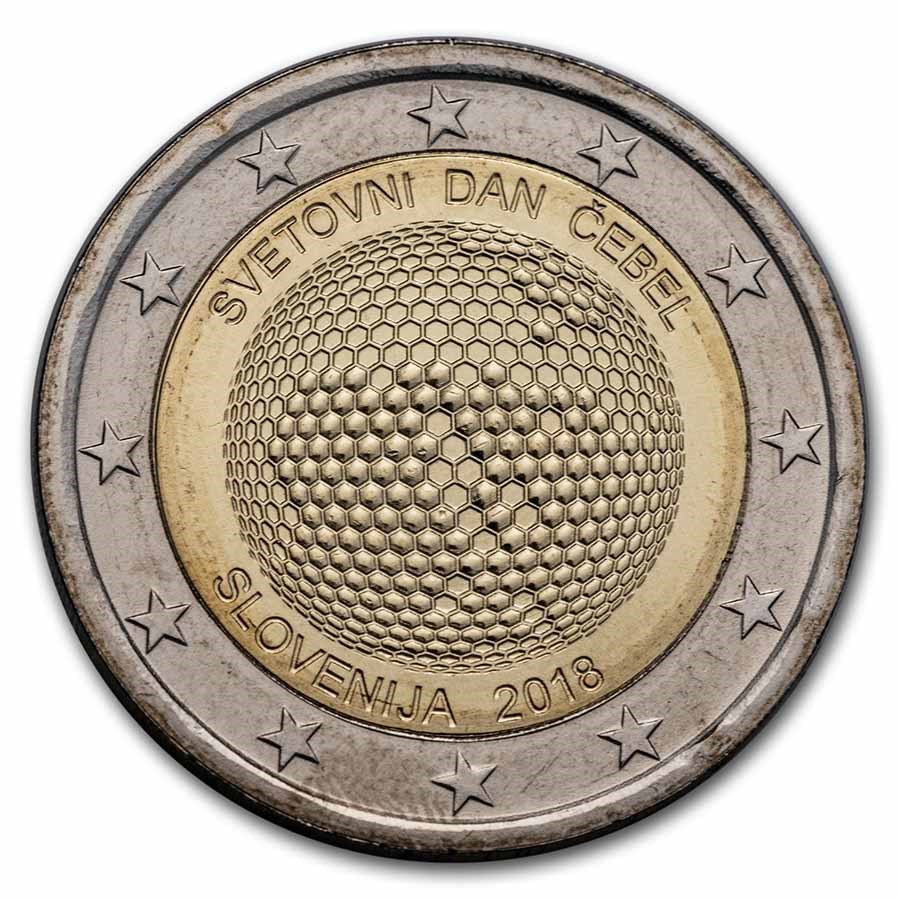 2018 Slovenia 2 Euro World Bee Day BU