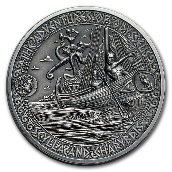 2018 Solomon Isl Silver Adventures of Odysseus Scylla & Charybdis 2018 Solomon Isl Silver Adventures of Odysseus Scylla & Charybdis