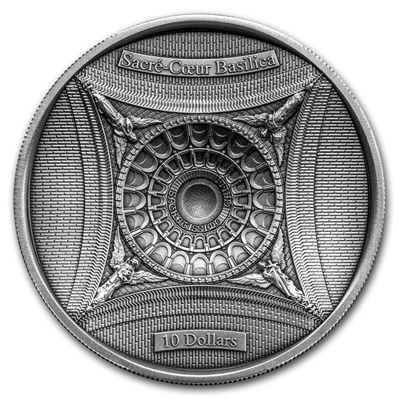 2018 Solomon Islands 100 gm Silver Sacré-Coeur Basilica (4-Layer) 2018 Solomon Islands 100 gm Silver Sacré-Coeur Basilica (4-Layer)