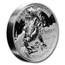 2018 Solomon Islands 2 oz Silver Rev Prf Legends & Myths: Dragon