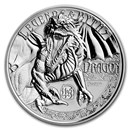 2018 Solomon Islands 2 oz Silver Rev Prf Legends & Myths: Dragon