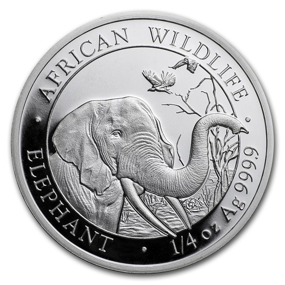 2018 Somalia 1/4 oz Silver Elephant BU 2018 Somalia 1/4 oz Silver Elephant BU
