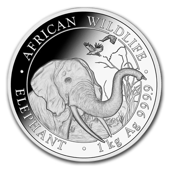 2018 Somalia 1 kilo Silver Elephant 2018 Somalia 1 kilo Silver Elephant