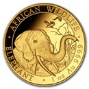 2018 Somalia 1 oz Gold African Elephant BU