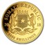 2018 Somalia 1 oz Gold African Elephant (MintDirect® Single)