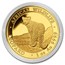 2018 Somalia 1 oz Gold African Wildlife Leopard BU
