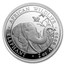2018 Somalia 2 oz Silver Elephant BU