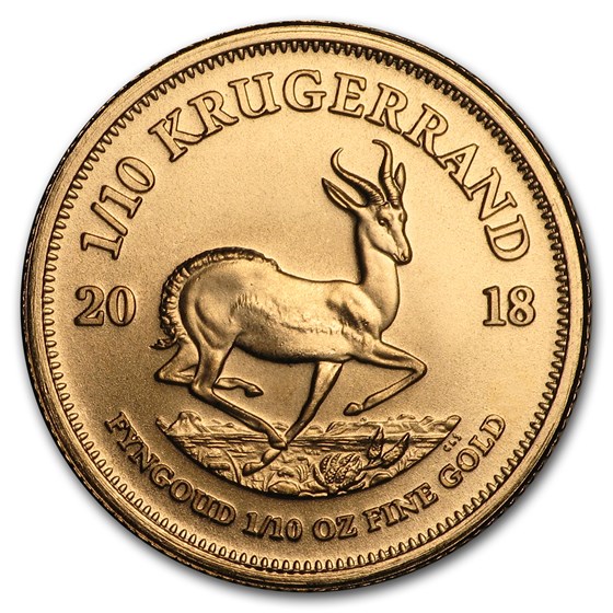 2018 South Africa 1/10 oz Gold Krugerrand 2018 South Africa 1/10 oz Gold Krugerrand