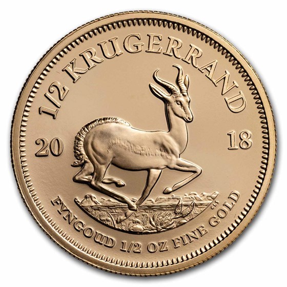 2018 South Africa 1/2 oz Proof Gold Krugerrand (Coin Only) 2018 South Africa 1/2 oz Proof Gold Krugerrand (Coin Only)