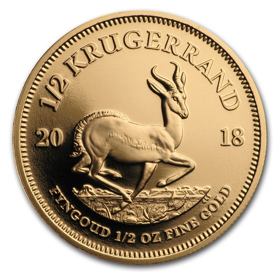 2018 South Africa 1/2 oz Proof Gold Krugerrand 2018 South Africa 1/2 oz Proof Gold Krugerrand
