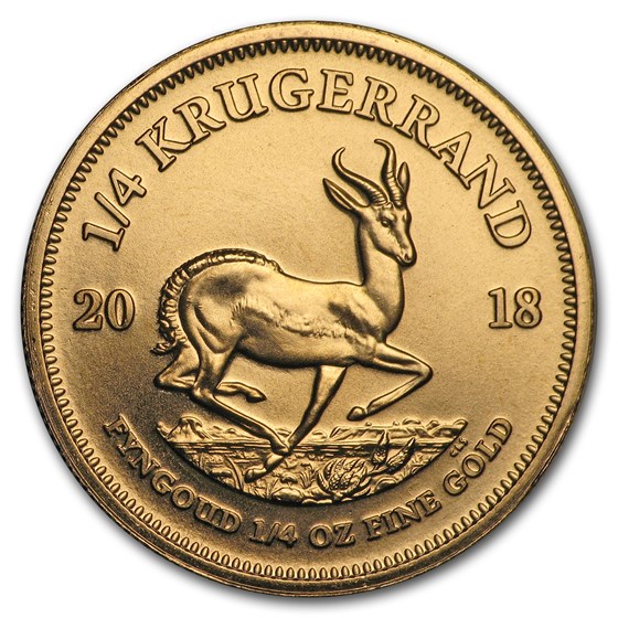 2018 South Africa 1/4 oz Gold Krugerrand 2018 South Africa 1/4 oz Gold Krugerrand