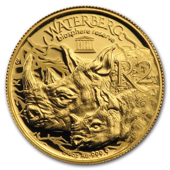 2018 South Africa 1/4 oz Gold Waterberg Biosphere (Black Rhino) 2018 South Africa 1/4 oz Gold Waterberg Biosphere (Black Rhino)