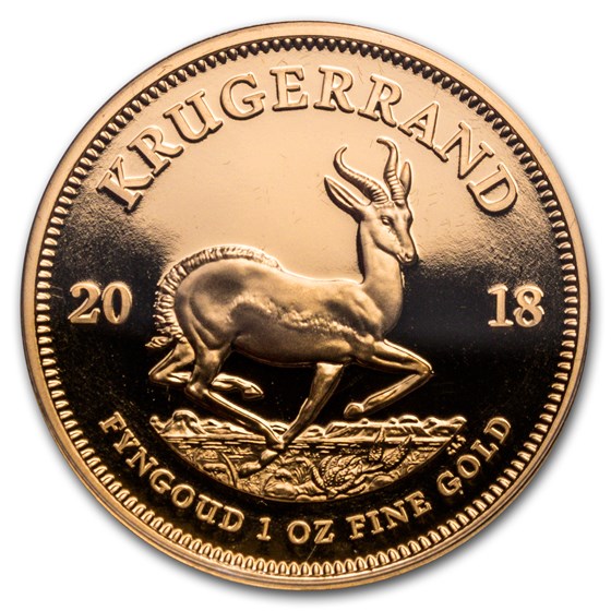 2018 South Africa 1 oz Proof Gold Krugerrand 2018 South Africa 1 oz Proof Gold Krugerrand