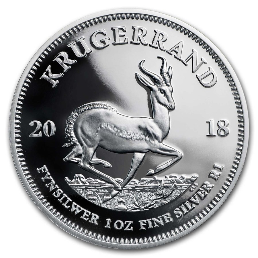 2018 South Africa 1 Oz Silver Krugerrand Proof For Sale Silver Coins From South Africa Apmex South African Mint