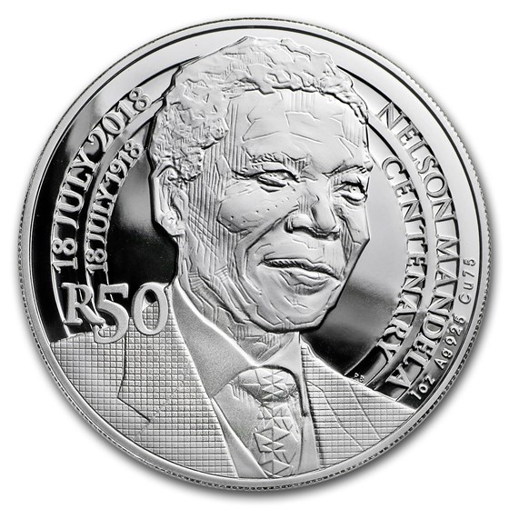 Buy 2018 South Africa 1 oz Silver (Mandela Centenary) APMEX
