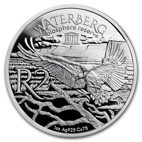 2018 South Africa 1 oz Silver Waterberg Biosphere (Cape Griffon) 2018 South Africa 1 oz Silver Waterberg Biosphere (Cape Griffon)