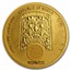 2018 South Korea 1/10 oz Gold 1 Clay Chiwoo Cheonwang BU (Blue)