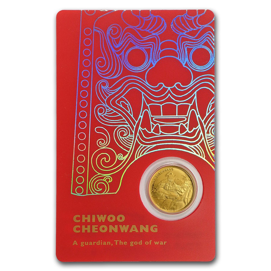 Buy 2018 South Korea 1/10 oz Gold 1 Clay Chiwoo Cheonwang BU (Red) | APMEX
