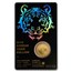 2018 South Korea 1/10 oz Gold Tiger BU (in Assay card)