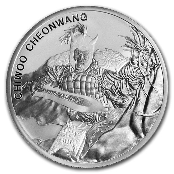 2018 South Korea 1/2 oz Silver Chiwoo Cheonwang BU 2018 South Korea 1/2 oz Silver Chiwoo Cheonwang BU
