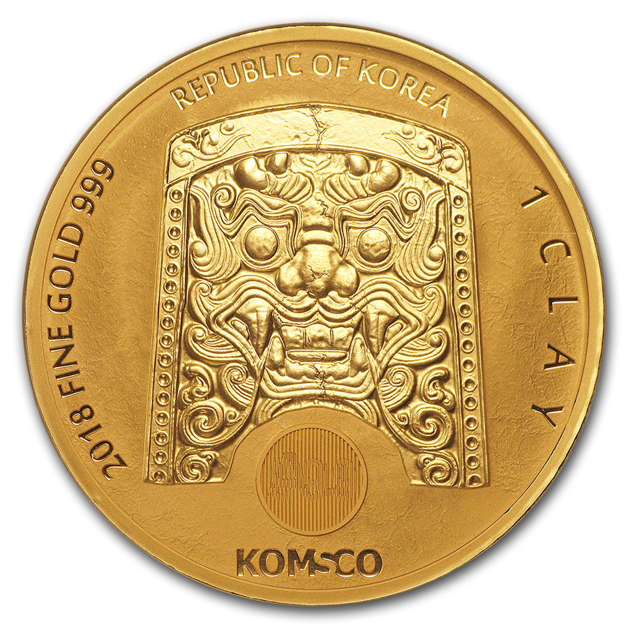 Buy 2018 South Korea 1 oz Gold 1 Clay Chiwoo Cheonwang BU | APMEX