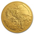 2018 South Korea 1 oz Gold ZI:SIN Canis BU
