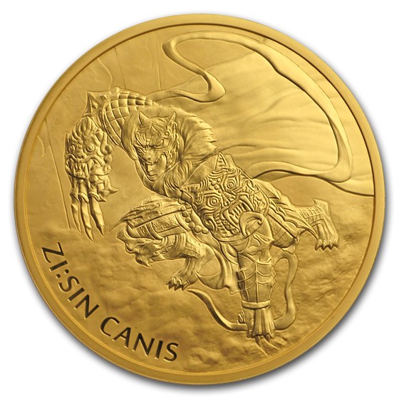 2018 South Korea 1 oz Gold ZI:SIN Canis BU 2018 South Korea 1 oz Gold ZI:SIN Canis BU