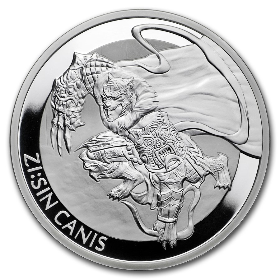 2018 South Korea 1 oz Silver ZI:SIN Canis Proof