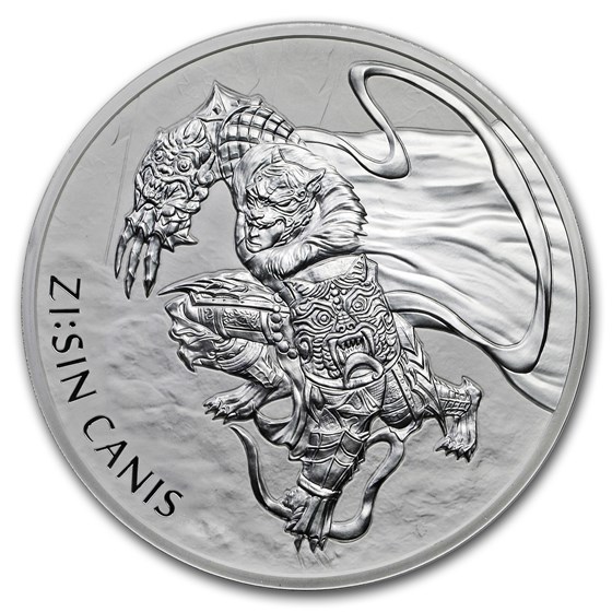 2018 South Korea 10 oz Silver ZI:SIN Canis BU 2018 South Korea 10 oz Silver ZI:SIN Canis BU