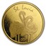 2018 St. Lucia 1 oz Gold Pink Flamingo BU