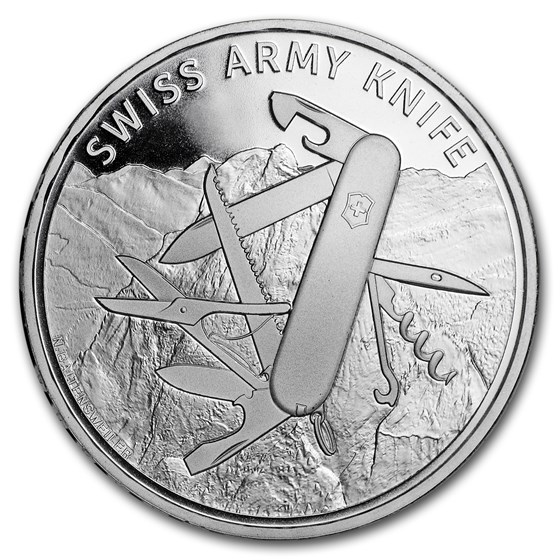 2018 Switzerland Silver 20 CHF Swiss Army Knife BU (Folder) 2018 Switzerland Silver 20 CHF Swiss Army Knife BU (Folder)