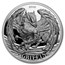 2018 Tanzania 2 oz Silver Mythological Animals (Griffin)