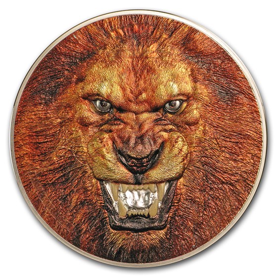 2018 Tanzania 2 oz Silver Rare Wildlife (Panthera Leo Lion) 2018 Tanzania 2 oz Silver Rare Wildlife (Panthera Leo Lion)