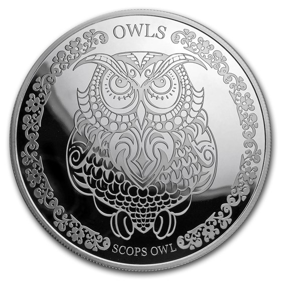 2018 Tokelau 1 oz Proof Silver Scops Owl 2018 Tokelau 1 oz Proof Silver Scops Owl