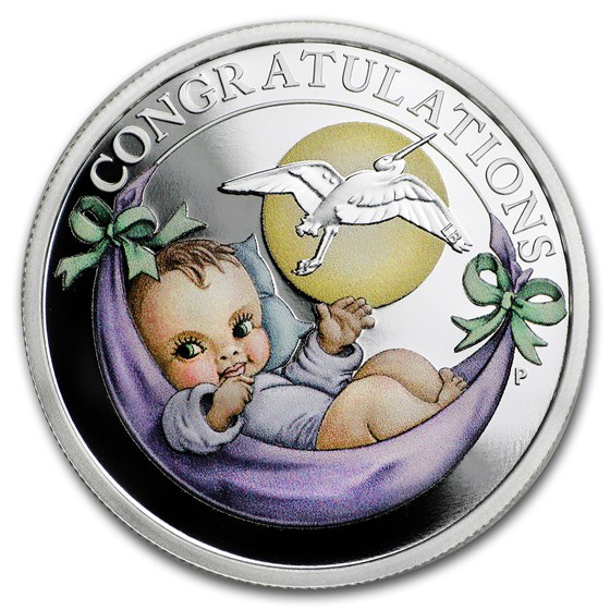 2018 Tuvalu 1/2 oz Silver Newborn Proof 2018 Tuvalu 1/2 oz Silver Newborn Proof